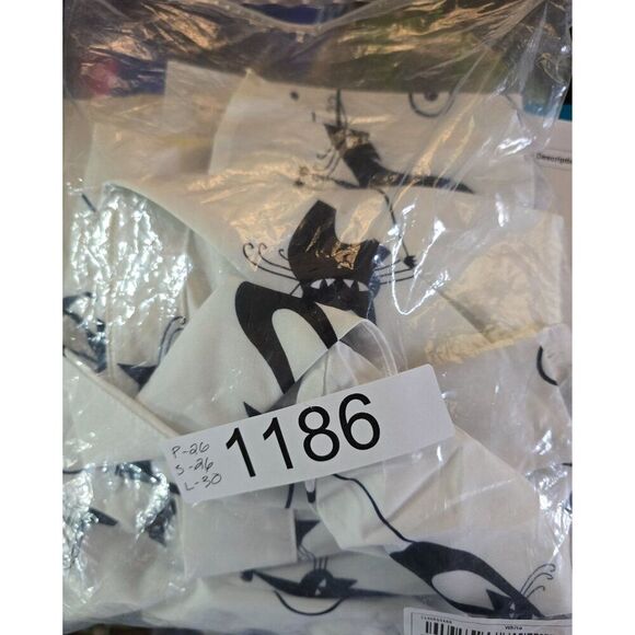 Black & White Cat Print Button-Up Shirt 4XL Long Sleeve Women 95% Polyester Fun - Picture 10 of 10